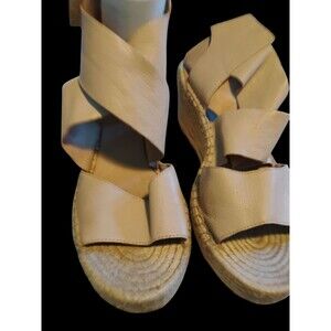 Eileen Fisher ‘Willow’ espadrille Chunky Wedge Tan Neutral Color Hook & Loop 8